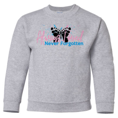 Grey Youth Heavy Blend Crewneck Thumbnail